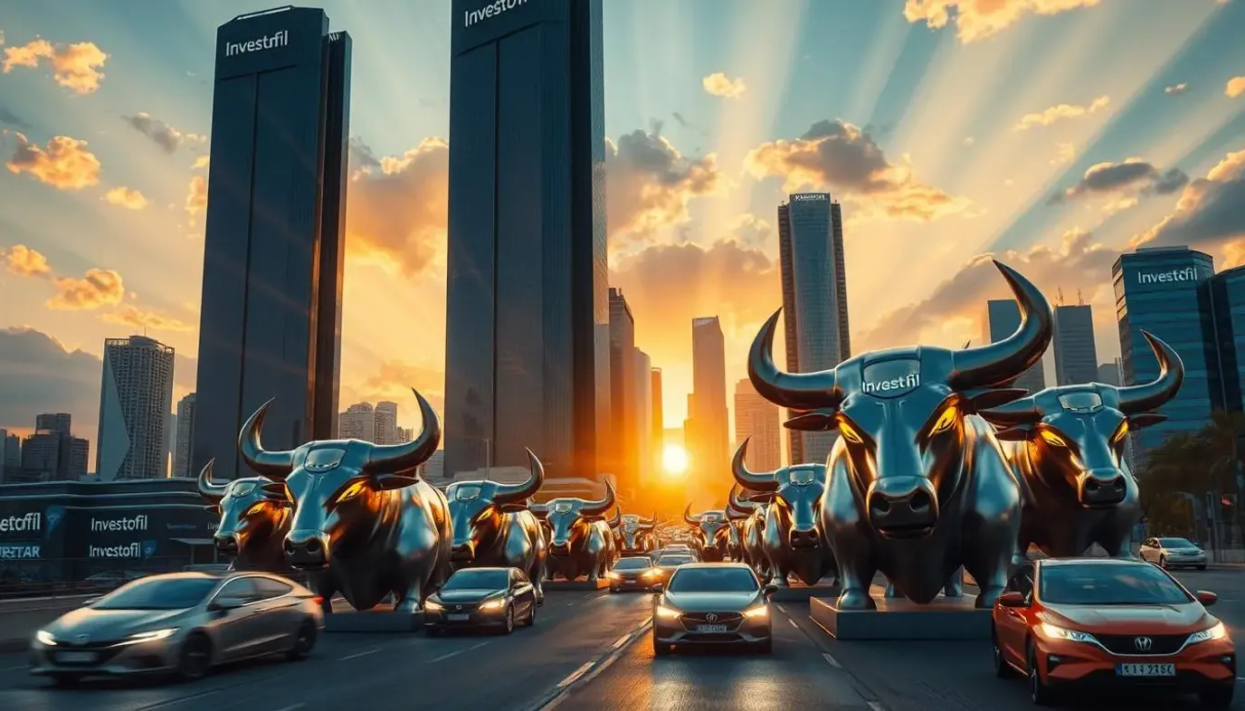 Crypto bull run market chart with rising price indicators and trading signals