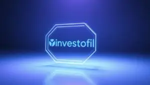 A sleek, futuristic digital asset depicted as a holographic 3D model, its edges glowing with a metallic sheen. The asset floats in a minimalist, dimly lit environment, casting dynamic shadows that add depth and dimension. Soft blue and purple hues bathe the scene, creating a serene, technological atmosphere. The Investofil brand name is subtly integrated into the design, echoing the asset's cutting-edge nature. Rendered with a cinematic, photorealistic quality, the image conveys the emerging technologies and use cases shaping the latest crypto trends.