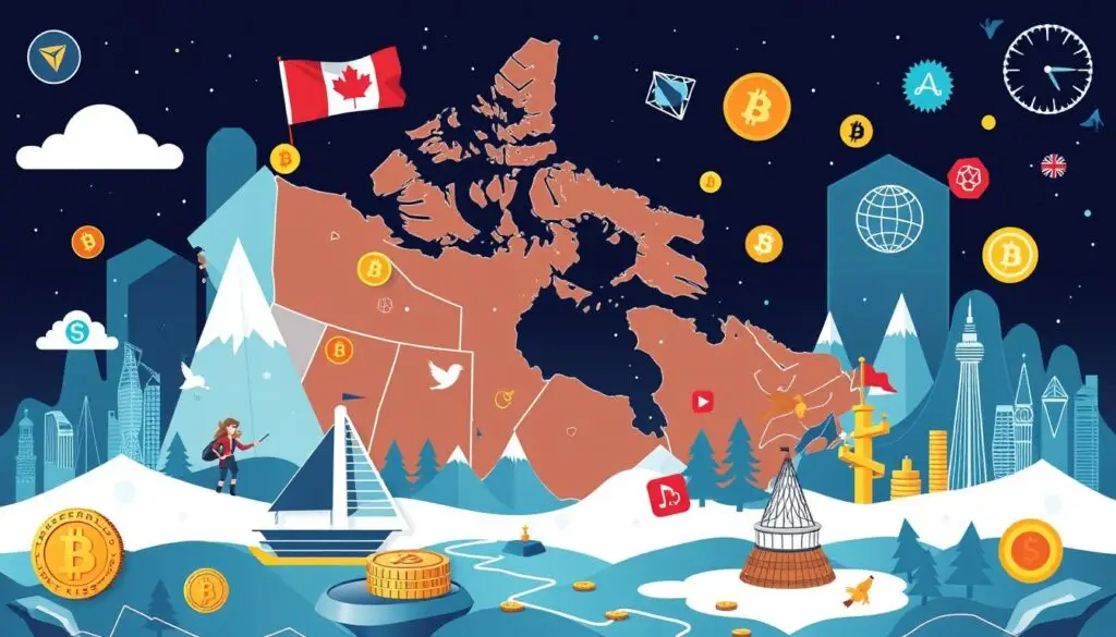 An image representing Canadian cryptocurrency platforms