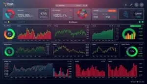 Generate an image of an options trading dashboard.