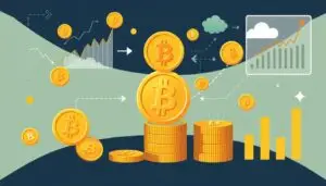 Generate an image representing cryptocurrency profit calculation