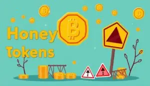 Generate an image representing the concept of identifying honeypot tokens in cryptocurrency.