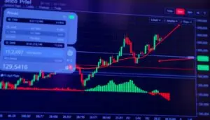 Image of Bitcoin price chart on a trading platform