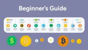 Image of a beginner's guide to popular cryptocurrencies