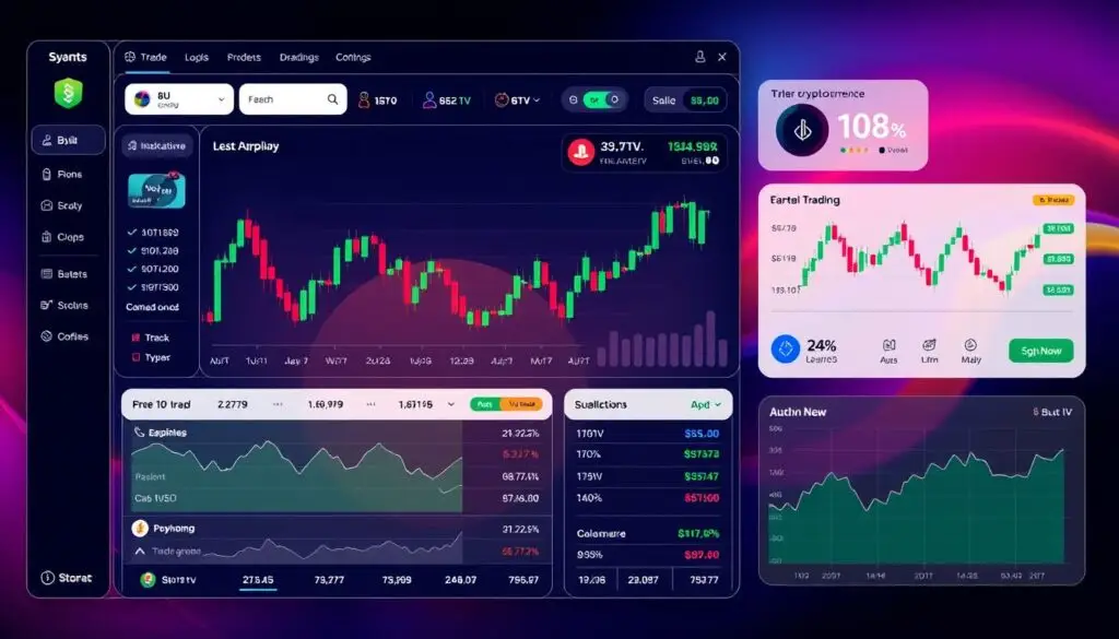 Image of a cryptocurrency trading platform interface