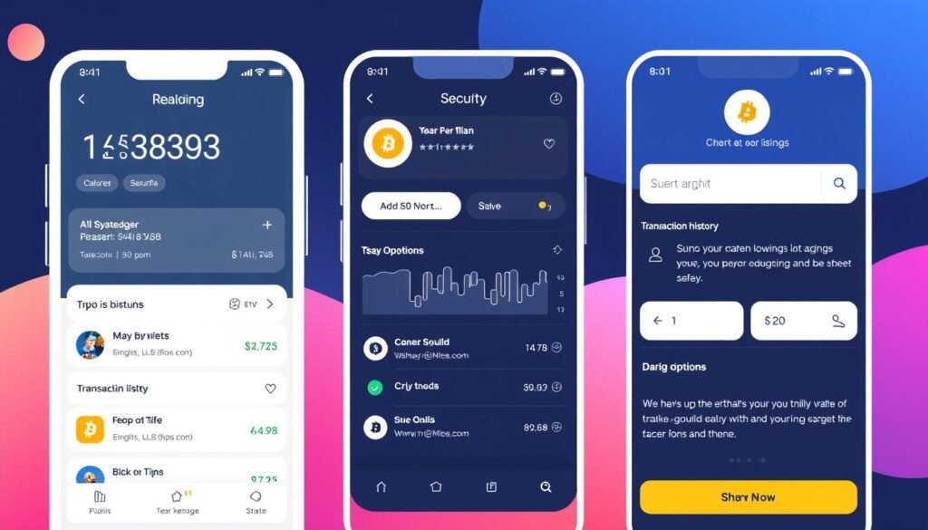 Image of a popular cryptocurrency wallet interface