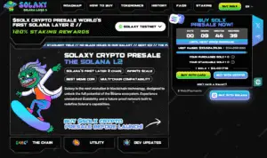 Solaxy architecture diagram showing Layer 2 scaling solution for Solana blockchain as a top upcoming crypto project with 100x potential